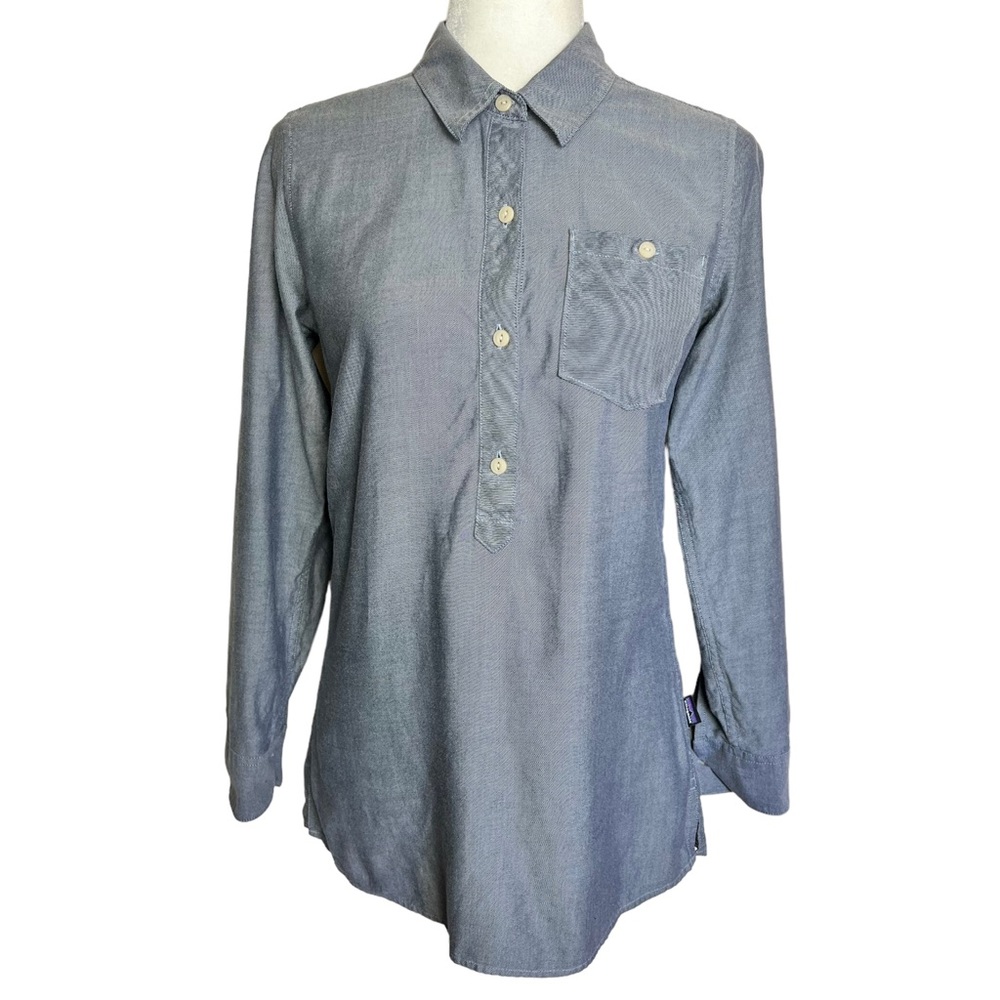 Patagonia Long Sleeve Popover Shirt Size XS